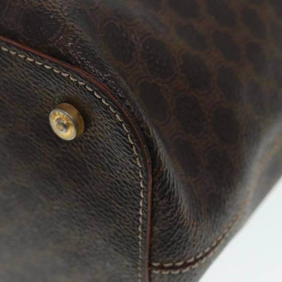 CELINE Macadam Canvas Hand Bag PVC Brown Auth 89285 - Picture 14 of 16